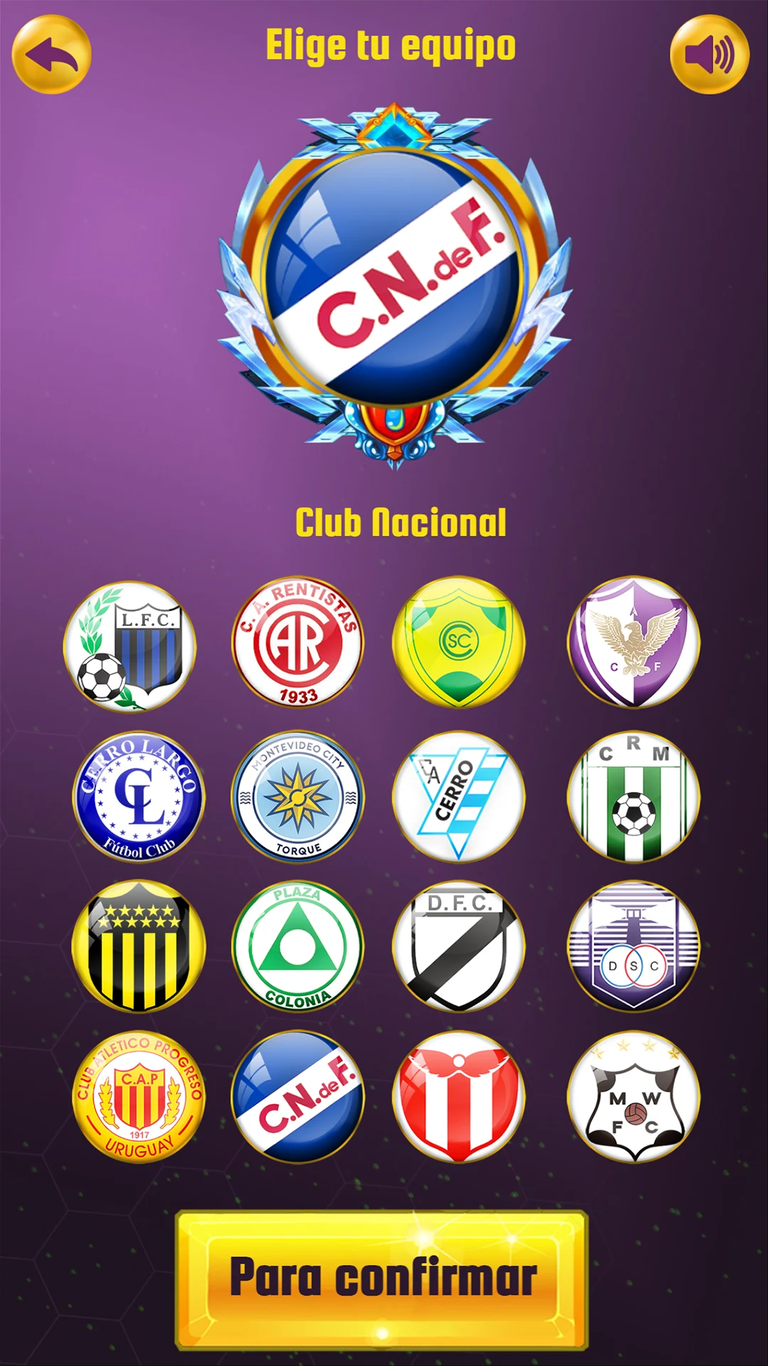 Campeonato Uruguayo Juego screenshot